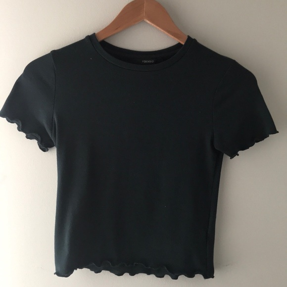 Forever 21 Tops - lettuce hem t shirt